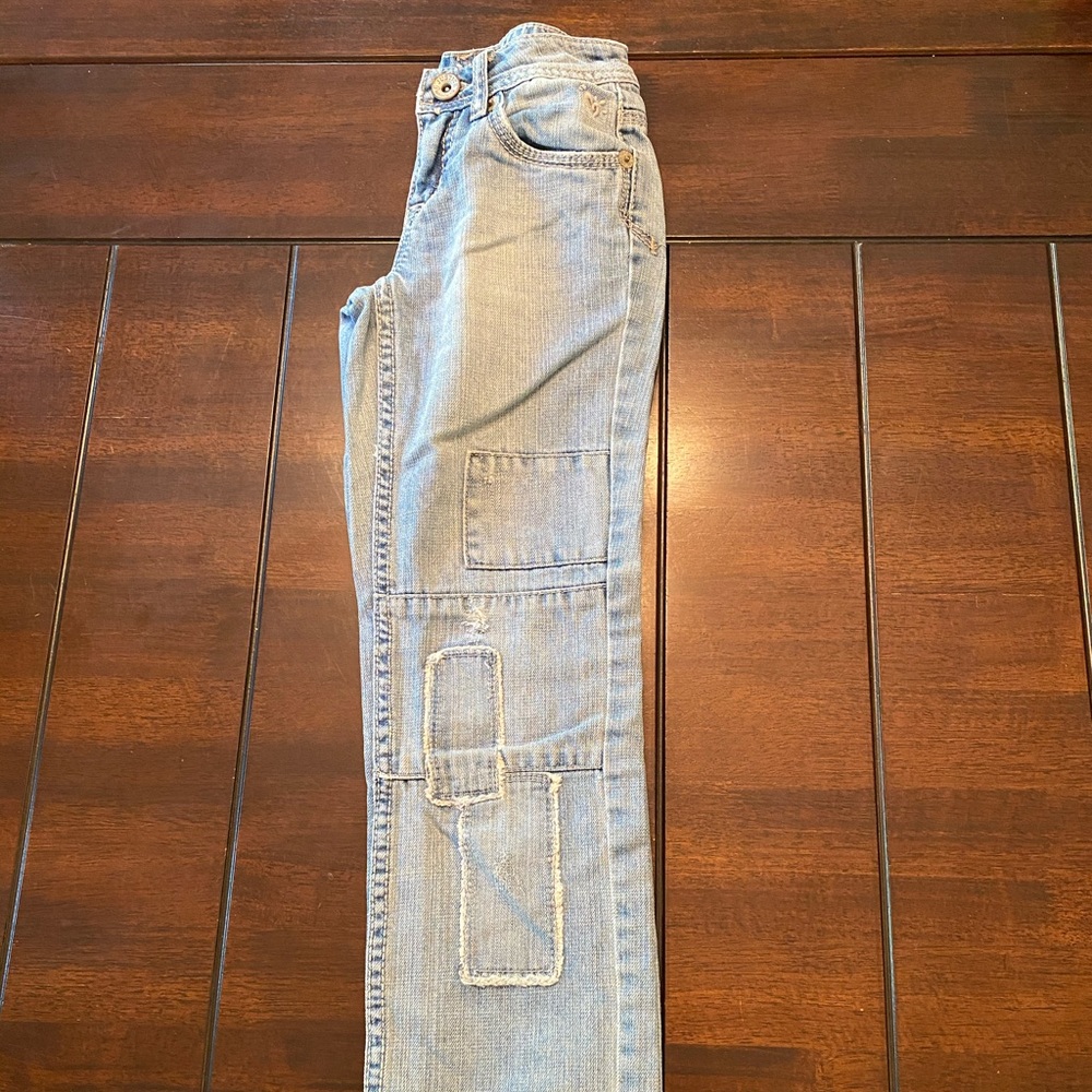 Low-rise denim jeans